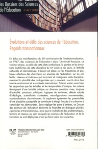 Les dossiers des Sciences de l'Education N° 42/2019 Evolutions et défis des sciences de l'éducation. Regards transnationaux