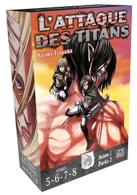 Hajime Isayama - L'attaque des titans Tomes 5 à 8 : Coffret en 4 volumes.