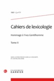  Classiques Garnier - Cahiers de lexicologie N° 71, 1997-2 : .