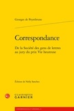 Georgina de Peyrebrune - Correspondance - De la Société des gens de lettres au jury du prix Vie heureuse.