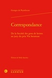 Georgina de Peyrebrune - Correspondance - De la Société des gens de lettres au jury du prix Vie heureuse.
