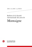  Classiques Garnier - Bulletin de la société internationale des amis de Montaigne N° 60-61, 2014-2 et 2015-1 : .