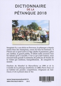 Dictionnaire de la pétanque  Edition 2018
