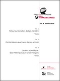 Dominique Vinck - Revue d'anthropologie des connaissances N° 4, 2010 : .