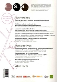 Education, Santé, Sociétés Volume 3 N° 2 Formation, éducation, santé : enjeux, évolutions et apports de la recherche