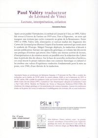 Paul Valéry traducteur de Léonard de Vinci. Lecture, interprétation, création