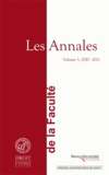 Eric Germain - Les Annales de la Faculté de Droit, Sciences Economiques et Gestion de Nancy - Volume 3, 2010-2011.