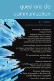 Julien Longhi - Questions de communication Actes N° 31/2017 : Humanités numériques, corpus et sens.