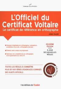 Julien Soulié - L'officiel du certificat Voltaire.
