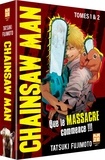 Tatsuki Fujimoto - Chainsaw Man Tomes 1 et 2 : Pack en 2 volumes - Avec 4 cartes postales exclusives.
