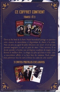 Mashle  Coffret en 3 volumes : Tome 1, Mash Burnedead et ses muscles d'enfer ; Tome 2, Mash Burnedead et la magie de fer ; Tome 3, Mash Burnedead et le sorcier masqué