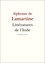 Alphonse de Lamartine - Littératures de l'Inde.