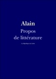 Alain Alain - Propos de littérature.