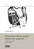 Philippe Rahmy - Propositions démocratiques.