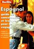  Collectif - Espagnol. - Guide de conversation et lexique pour le voyage.