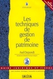 Axel Depondt - Les Techniques De Gestion De Patrimoine.