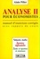 Alain Piller - Analyse Pour Economistes. Tome 2, Manuel D'Exercices Corriges Avec Rappels De Cours.