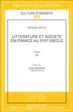 Giovanni Dotoli - Littérature et société en France au XVIIe siècle - Volume 3.