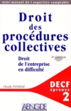 Claude Penhoat - Decf Epreuve N° 2 Droit Des Procedures Collective. 4eme Edition.