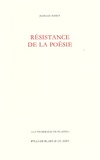 Jean-Luc Nancy - Résistance de la poésie.