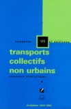  CERTU - Transports collectifs non urbains - Annuaire statistique 99, évolution 1933-1998.