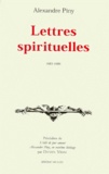 Alexandre Piny - Lettres Spirituelles. 1683-1686.