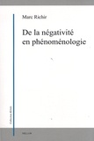 Marc Richir - De la négativité en phénoménologie.