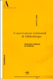  CNFPT - Conservateur territorial de bibliothèques. - Concours interne et externe, sujets 2000.