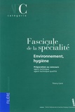 Thierry Carré - Fascicule de la spécialité environnement-hygiène - Préparation aux concours AT et ATQ.