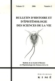 Maël Lemoine et Laurent Loison - Bulletin d'histoire et d'épistémologie des sciences de la vie Volume 13 N° 2/2006 : .