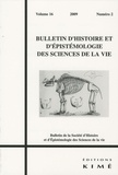 Alain Salter et Charles T. Wolfe - Bulletin d'histoire et d'épistémologie des sciences de la vie Volume 16 N° 2/2009 : .