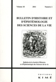 Daniel Becquemont - Bulletin d'histoire et d'épistémologie des sciences de la vie Volume 18 N° 1/2011 : .