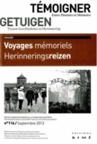Frédéric Crahay - Témoigner entre histoire et mémoire N° 116, Septembre 2013 : Voyages mémoriels.