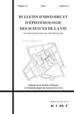 Jean-Claude Dupont et Claude Thiaudière - Bulletin d'histoire et d'épistémologie des sciences de la vie Volume 22 N° 2/2015 : Les métamorphoses de l'épidémiologie.