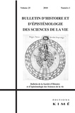 Céline Cherici - Bulletin d'histoire et d'épistémologie des sciences de la vie Volume 25 N° 1/2018 : .