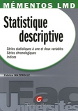 Fabrice Mazerolle - Statistique descriptive - Série statistique à une et deux variables, Séries chronologiques, Indices.