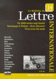  Collectif - Le Bulletin De Lettre Internationale N°14 Ete 1999.