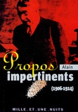 Alain - Propos impertinents (1906-1914).