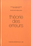 Nicolas Bouleau - Théorie des erreurs.