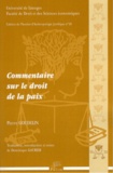 Pierre Goudelin - Commentaire sur le droit de la paix. 1 CD audio