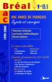 Aurélie Gendrat et  Collectif - Une Annee De Francais 1eres Es/S. Sujets Et Corriges, Edition 1999-2000.