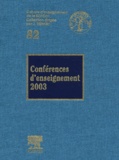 Jacques Duparc et  Collectif - Conférences d'enseignement 2003.