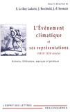 Jacques Berchtold et Jean-Paul Sermain - L'événement climatique et ses représentations (XVIIe-XIXe siècle).