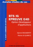 Djamel Boumertit et Patrice Di Quirico - BTS IG Epreuve E4D - Option développeur d'applications.