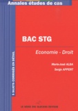 Marie-José Alba et Serge Appert - Bac STG Economie-Droit.