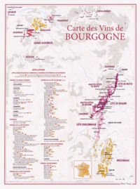  Benoit France - Carte des vins de Bourgogne.