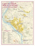  Benoit France - Carte des vins de Pouilly fumé et Pouilly / Loire.