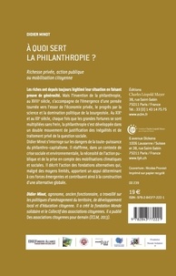 A quoi sert la philanthropie ?. Richesse privée, action publique ou mobilisation citoyenne