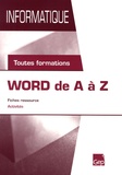 Anna Maglione - Word de A à Z - Toutes formations.