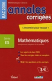 Hervé Fant - Mathématiques Enseignement obligatoire et de spécialité Bac Série ES.
